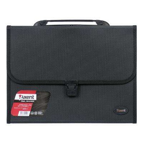 Папка - портфель Axent А4, 12 compartments, black (1604-01-А)