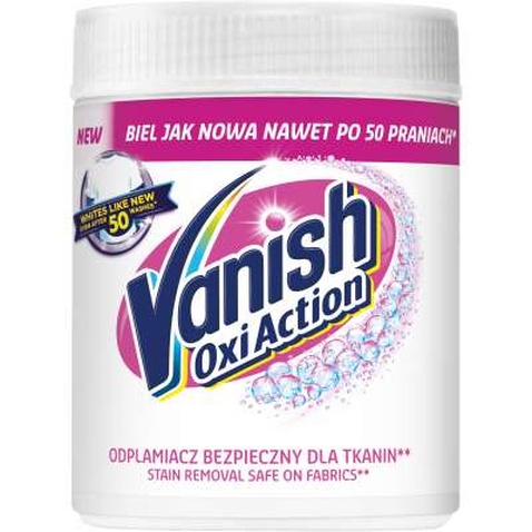 Засіб для видалення плям Vanish Oxi Action Кришталева білизна 470 г (5900627063172)