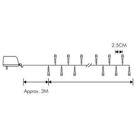 Гірлянда Luca Lighting Мультицветная Luca 6,2 м (8712799739963)