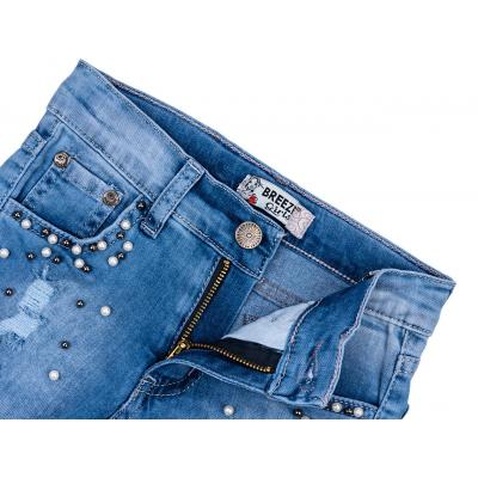 Шорти Breeze джинсові з намистинами (20139-128G-blue)