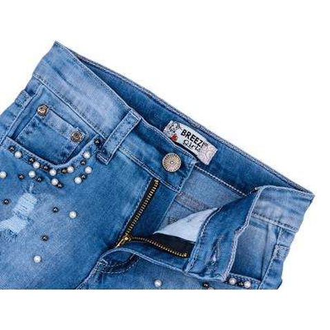 Шорти Breeze джинсові з намистинами (20139-134G-blue)