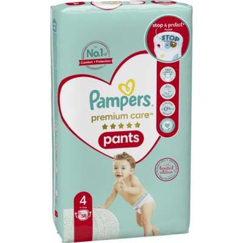 Підгузок Pampers Premium Care Pants Maxi Розмір 4 58 шт (8001090759993)