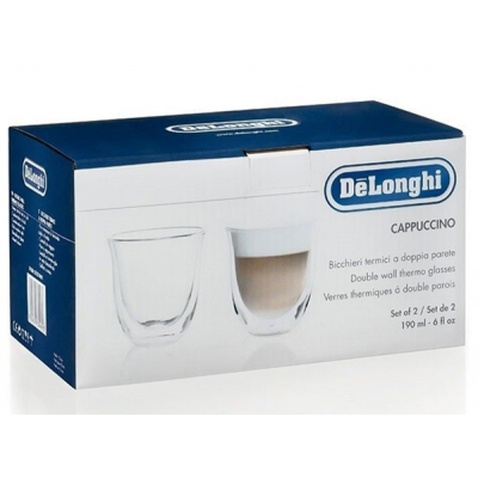 Набір склянок DeLonghi CAPPUCCINO 2 шт 190 мл (00000011000)