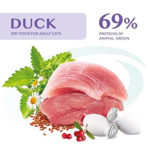 Сухий корм для кішок Optimeal з ефектом виведення шерсті - качка 200 г (4820215362412)