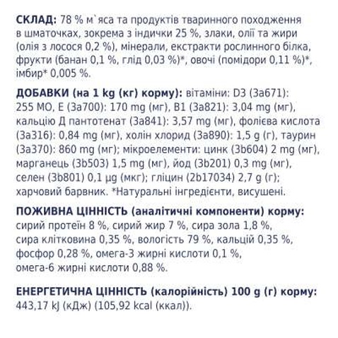 Вологий корм для собак Club 4 Paws для цуценят з індичкою в соусі 100 г (4820215363198)