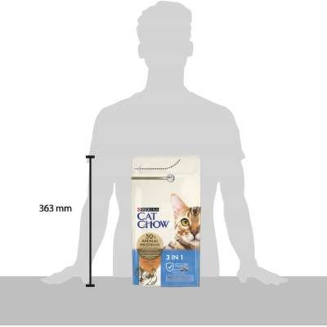 Сухий корм для кішок Purina Cat Chow Feline 3 в 1 з індичкою 1.5 кг (7613034155139)