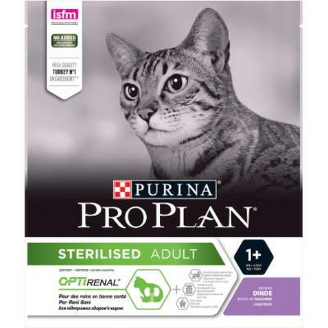 Сухий корм для кішок Purina Pro Plan Sterilised Adult 1+ з індичкою 400 г (7613033564673)