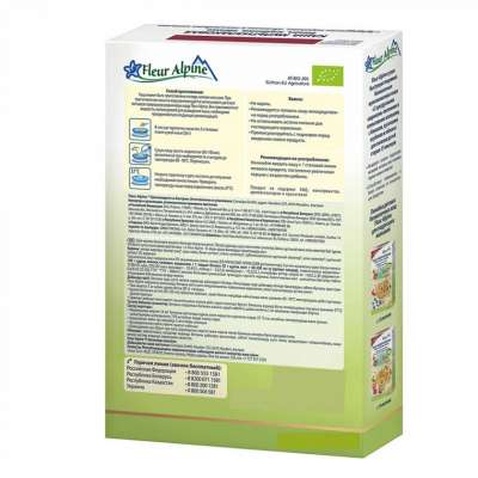 Дитяча каша Fleur Alpine безмолочна мультизлакова банан-яблуко-чорниця 200 г (1184019)