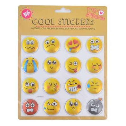 Стікер-наклейка Yes з тисненням фольгою Smile (953512)