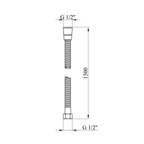 Шланг для душа Kroner ESG620 (CV022988)