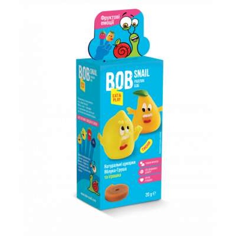 Цукерка Bob Snail Eat&Play яблучно-грушеві + іграшка 20 г (4820219342748)