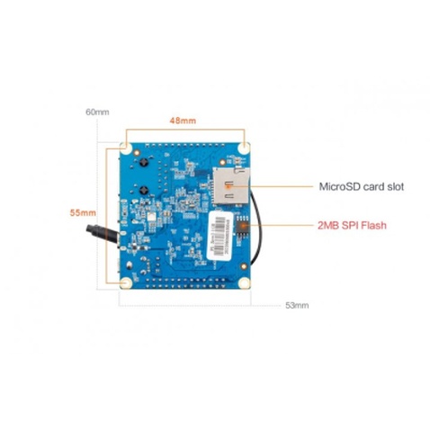 Промисловий ПК Orange Pi Zero2 H616,1GB RAM, WIFI, Bluetooth,Ethernet,Micro HDMI,3xUSB (RD057)