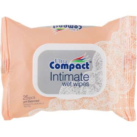 Серветки для інтимної гігієни Ultra Compact Intimate з клапаном 25 шт. (8697420534585)