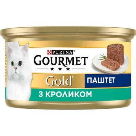 Паштет для котів Purina Gourmet Gold. З кроликом 85 г (7613033728747)