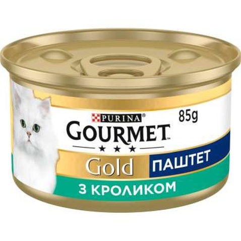 Паштет для котів Purina Gourmet Gold. З кроликом 85 г (7613033728747)