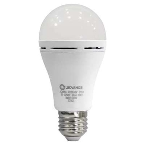 Лампочка LEDVANCE акумуляторна A60 8W 806Lm 2700К E27 (4099854102417)