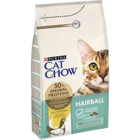 Сухий корм для кішок Purina Cat Chow Hairball з куркою 1.5 кг (5997204514486)