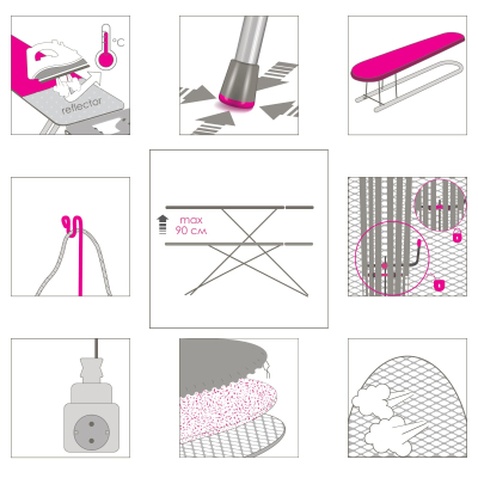 Прасувальна дошка Eurogold Reflector (R22738P)