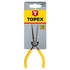 Плоскогубці Topex удлиненную узкие прецизионные, 150 мм (32D036)