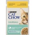 Вологий корм для кішок Purina Cat Chow Hairball з куркою та зеленою квасолею в желе 85г (7613037031393)
