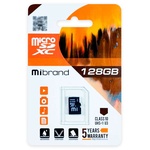 Карта пам'яті  Mibrand microSDXC 128GB Class 10 UHS-I (U3) R-100MB/s Без адаптера