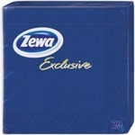 Серветки столові Zewa Set Luxury 3-слойные синие 20 шт (9011111186812)