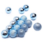 Ялинкова іграшка ColorWay Merry Christmas mix 16 шт (8 см) LIGHT BLUE (CW-MCB816LB)