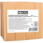 Пластилін Maxi скульптурний тілесний 1 кг (MX60210)