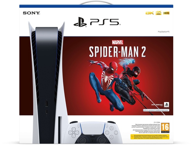 Ігрова консоль Sony PlayStation 5 Ultra HD Blu-ray (Marvel`s Spider-Man 2) (1000039695)