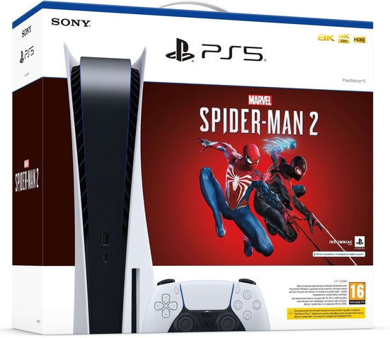Ігрова консоль Sony PlayStation 5 Ultra HD Blu-ray (Marvel`s Spider-Man 2) (1000039695)