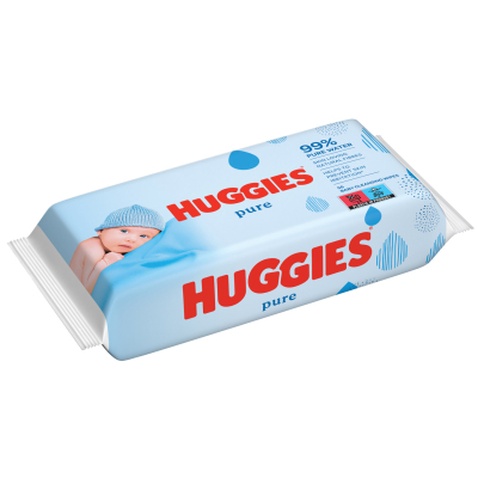 Дитячі вологі серветки Huggies Pure 56 шт (5029053550039)