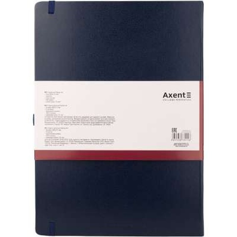 Книга записна Axent Partner Grand 295х210 мм A4 100 аркушів в клітинку Синя (8203-02-A)