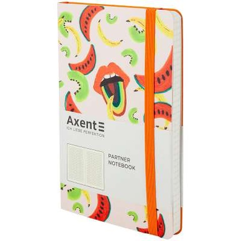 Книга записна Axent Partner BBH Soft 125x195 мм 96 аркушів в клітинку Fruits (8212-03-A)