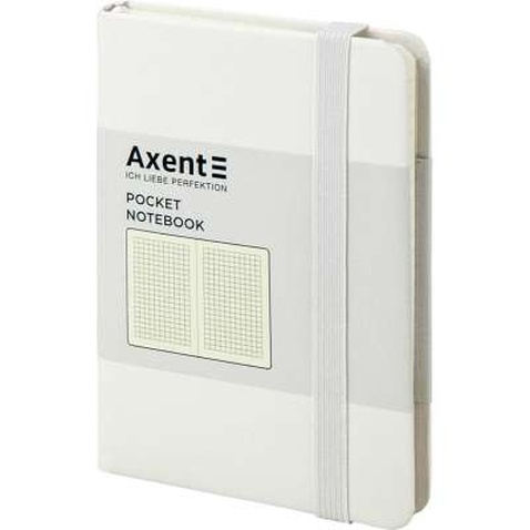 Книга записна Axent Partner 95х140 мм в клітку 96 аркушів Біла (8301-21-A)