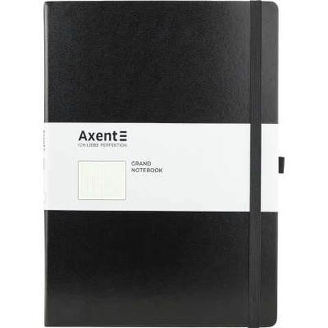 Книга записна Axent Partner Grand 295х210 мм A4 100 аркушів в точку Чорна (8303-01-A)