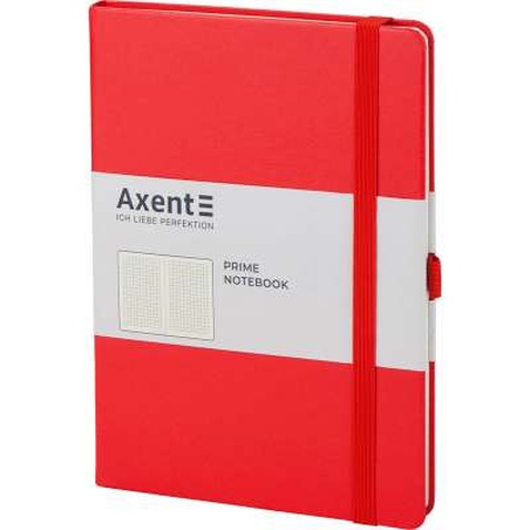 Книга записна Axent Partner Prime 145х210 мм A5 96 аркушів в клітинку Червона (8305-06-A)