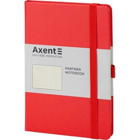 Книга записна Axent Partner 125х195 мм в точку 96 аркушів Червона (8306-05-A)