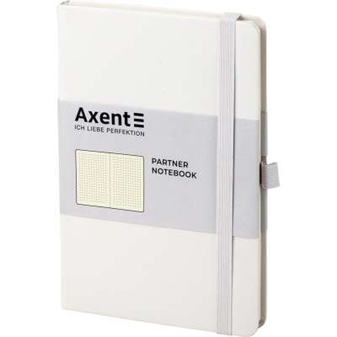 Книга записна Axent Partner 125х195 мм в точку 96 аркушів Біла (8306-21-A)