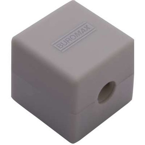 Точилка Buromax CUBE RUBBER TOUCH пластиковий корпус контейнер (BM.4757-1)