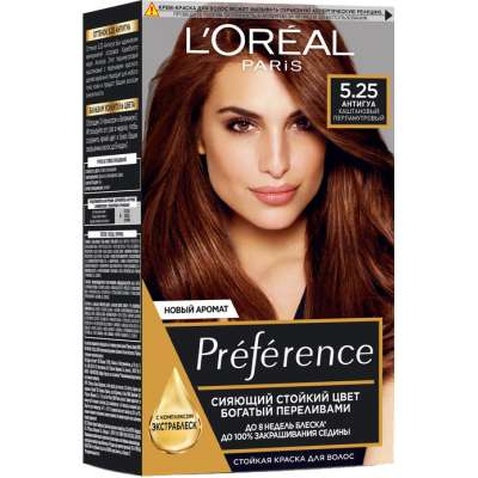 Фарба для волосся L'Oreal Paris Preference 5.25 - Каштановий перламутровий (3600520248929)