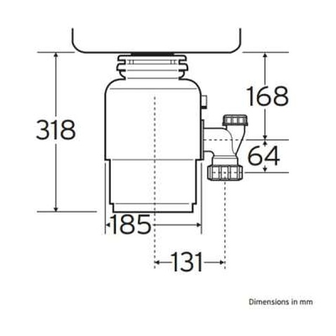 Подрібнювач харчових відходів In-Sink-Erator Model 66