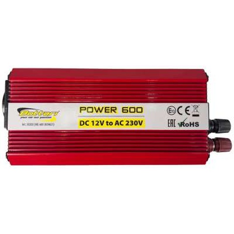 Автомобільний інвертор Bottari DC 12V - AC 230V 600W "POWER-600" (30200-IS)