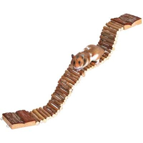 Іграшка для гризунів Trixie Міст підвісний 55.5х7 см коричневий (4011905062211)