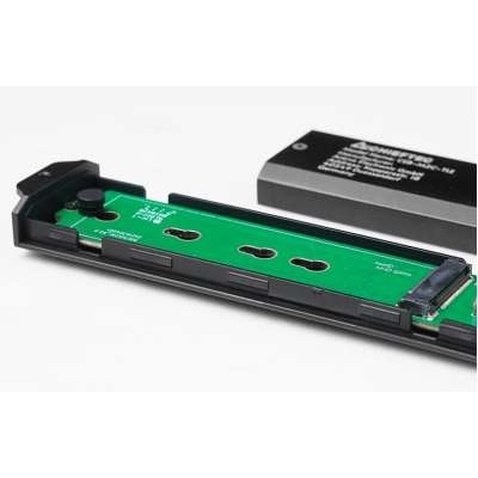 Кишеня зовнішня Chieftec M.2 PCIe NVMe/SATA SSD CEB-M2C-TLE USB 3.2 Gen2 Type-C Tool-Less Alum/Plastic (CEB-M2C-TLE)