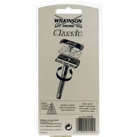 Бритва Wilkinson Sword Classic Double Edge Razor + 5 змінних лез (4027800015504)