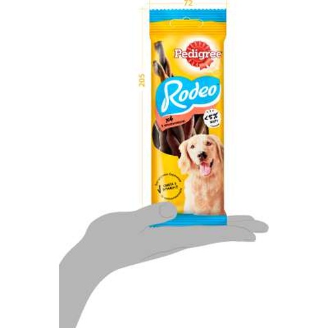 Ласощі для собак Pedigree Rodeo для чищення зубів 70 г (4008429090110)