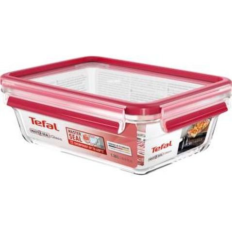 Харчовий контейнер Tefal Masterseal Glass Red 1.3 л (N1041010)