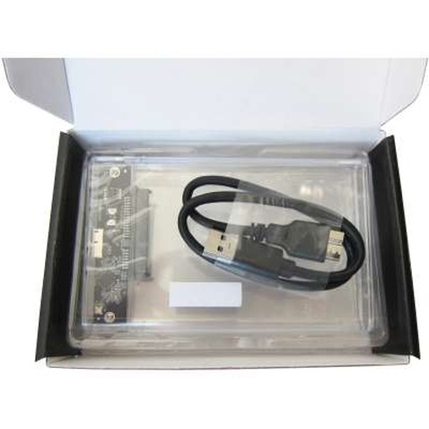 Кишеня зовнішня Dynamode 2.5" SATA HDD/SSD USB 3.0 Transparent (DM-CAD-25316)