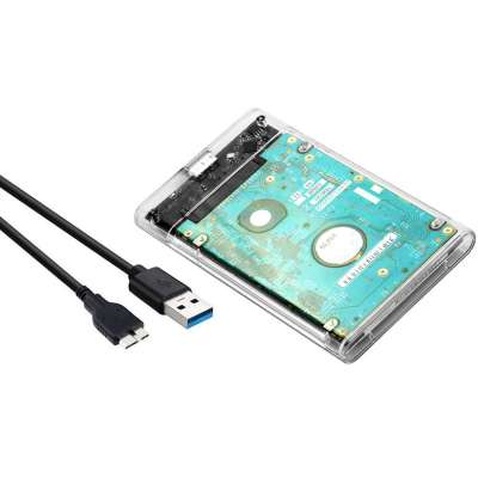 Кишеня зовнішня Dynamode 2.5" SATA HDD/SSD USB 3.0 Transparent (DM-CAD-25316)