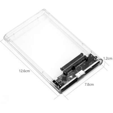 Кишеня зовнішня Dynamode 2.5" SATA HDD/SSD USB 3.0 Transparent (DM-CAD-25316)